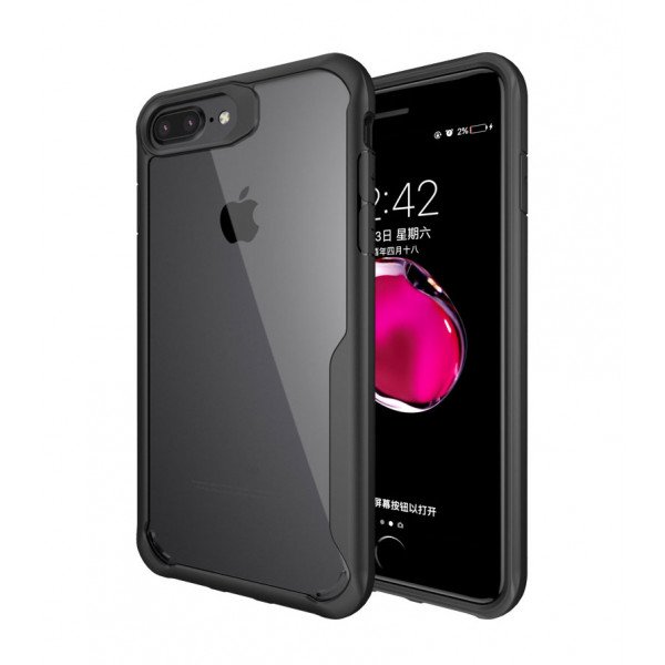 Wholesale Apple iPhone 8 Plus / 7 Plus TPU Armor Defense Case (Black)